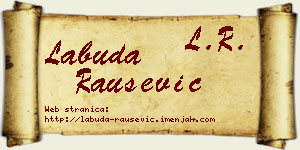 Labuda Raušević vizit kartica